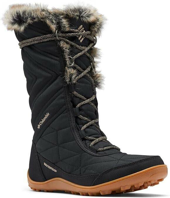 Columbia MINX MID III Women Snow BootsBlack x Khaki II Zapatos de invierno