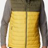 Chaquetas y abrigos hombre Columbia Powder Lite Vestgolden nugget/stone green