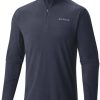 Jerséis hombre Columbia Men’s Klamath Range II Half Zip Fleece Pullover-Tallcollegiate navy / legacy twill